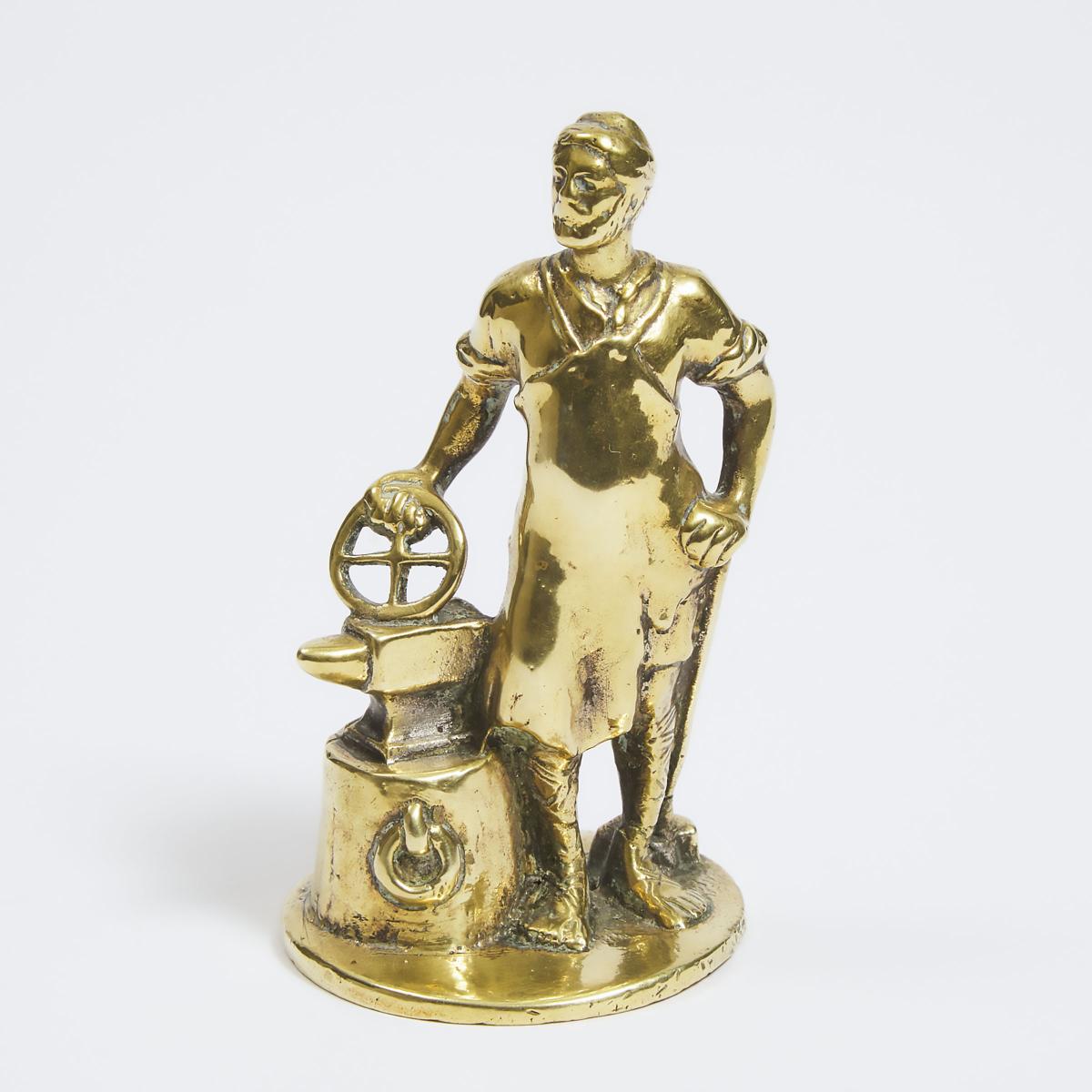 Vulcan Motors 'God of Industry' Automobile Mascot, c.1911, height 4.75 in — 12.1 cm