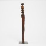 Yaka/Suku Figural Sceptre, Democratic Republic of Congo, Central Africa, late 19th to early 20th cen