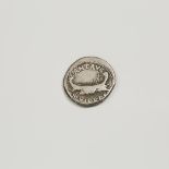 Ancient Coinage, ROMAN IMPERATORIAL SECOND TRIUMVIRATE MARC ANTONY AR DENARIUS, 44-3, approx. diamet