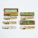 Six English Brass Sovereign Scales, late 18th century (6 Pieces)