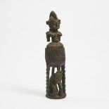 Dogon/Bamana Figural Lidded Vessel, Mali, West Africa, mid to late 20th century, height 24.25 in — 6