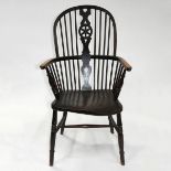 English Windsor Armchair, c.1860, height 42.5 in — 108 cm