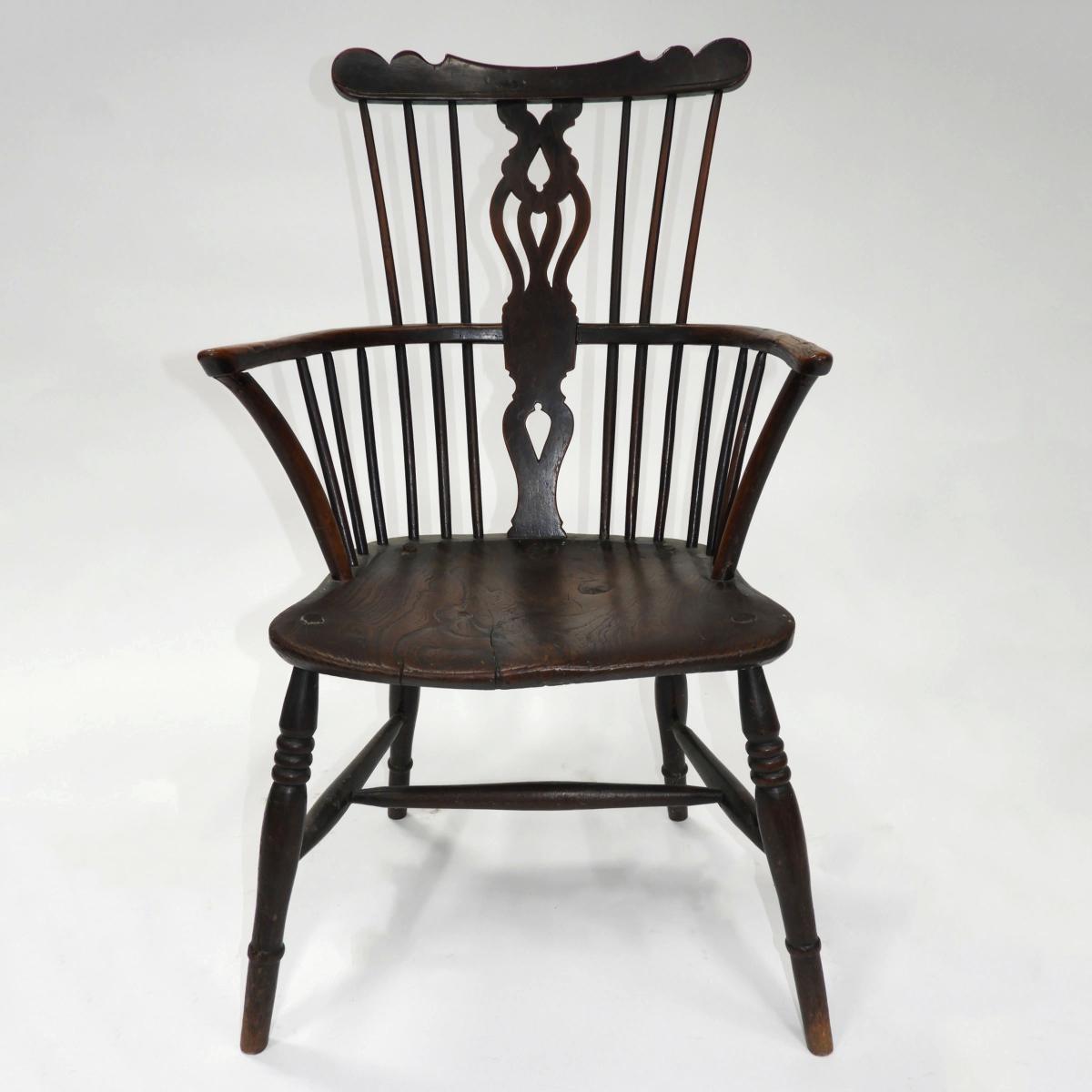 English Windsor Armchair, c.1780, height 38 in — 96.5 cm