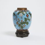 A Japanese Cloisonné Vase, Meiji Period, 日本 明治时期 七宝烧小花瓶, height 4.6 in — 11.6 cm