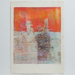 Shoichi Hasegawa (1929-), L'Atlantide, sheet 29.5 x 21.7 in — 75 x 55 cm