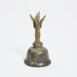 A Javanese Bronze Vajraghanta (Ritual Bell), 14th Century, height 5.3 in — 13.5 cm