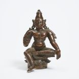 A Bronze Figure of Shiva, South India, 17th Century, height 4.5 in — 11.5 cm