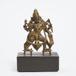 A Bronze Figure of Bhikshatana-Bhairava, South India, 16th Century, figure height 5.1 in — 13 cm