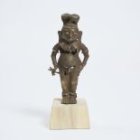 A Bronze Figure of Shiva, Java, 14th Century, including stand height 7.7 in — 19.5 cm