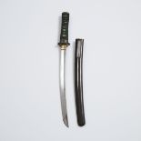 A Japanese Wakizashi, Edo/Meiji Period, overall length 22 in — 55.9 cm