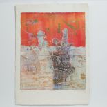 Shoichi Hasegawa (1929-), L'Atlantide, sheet 29.5 x 21.7 in — 75 x 55 cm