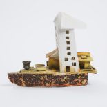 Harlan House (Canadian, b.1943), 'Room – You Bet' Boat Sculpture, 2006, 11 x 9.1 x 5.9 in — 28 x 23