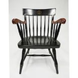 Princeton University Library Chair, 20th century, 33.5 x 21` in — 85.1 x 53.3 cm