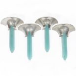 Set of Four Jean Perzel (French, 1885-1996) Art Deco Wall Sconces, 2nd half, 20th century, 22.5 x 16