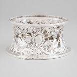 George III Irish Silver Dish Ring, Joseph Nixon, Dublin, 1774, height 3.5 in — 8.8 cm, diameter 8.1