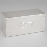English Silver Rectangular Box, Asprey & Co., London, 1932, 4.5 x 9.6 x 4.3 in — 11.5 x 24.5 x 10.8