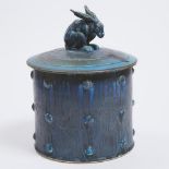 Christian Kuharik (American, b.1975), Large Covered Rabbit Jar, early 21st century, height 13 in — 3