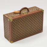 Louis Vuitton 'Alzar 60' Monogram Canvas Hard Sided Suitcase, mid 20th century, 15.4 x 23.6 x 8.7 in