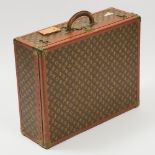 Louis Vuitton 'Alzar 65' Monogram Canvas Hard Sided Suitcase, mid 20th century, 20.5 x 25.6 x 8.5 in