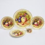 Group of Aynsley 'Orchard Gold' Tablewares, D. Jones, 20th century (5 Pieces)