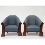 Pair of Lounge Chairs by Michael Graves for Sunar Hauserman, c.1980, 29.5 x 34 x 31 in — 74.9 x 86.4