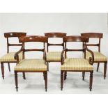 Seat of 14 William IV Mahogany Dining Chairs, c.1830, height 33.25 in — 84.5 cm