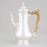 George III Silver Coffee Pot, Thomas Whipham & Charles Wright, London, 1763, height 6.1 in — 15.4 cm