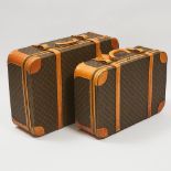 Two Louis Vuitton Monogram Canvas Soft Sided Suitcases, c.1970, larger 20.5 x 31 x 10 in — 52.1 x 78