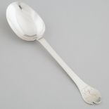 William & Mary Silver Trefid Spoon, London, c.1690, length 7.8 in — 19.9 cm
