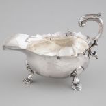 George II Silver Sauce Boat, London, 1742, length 6.3 in — 16 cm