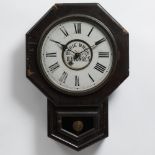 Ryrie Bros. Toronto Office Drop Dial Clock, 19th century, height 24 in — 61 cm