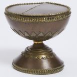 English Copper and Brass Tobacco Boat, 18th/early 19th century, 4.9 x 5.5 x 4.25 in — 12.4 x 14 x 10