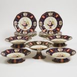 Mason's Ironstone Dessert Service, mid-19th century, diameter 9.1 in — 23 cm (15 Pieces)