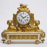 Large French Louis XVI Style Mantle Clock, Tiffany & Co., c.1900, 20.5 x 22.75 in — 52 x 57.8 cm