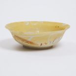 Kayo O'Young (Canadian, b.1950), Ochre Partially Glazed Bowl, 1995, height 3.2 in — 8.2 cm, diameter