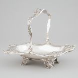 Edwardian Silver Oblong Cake Basket, Joseph Rodgers & Sons, Sheffield, early 20th century, length 12