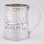 George III Silver Repoussé Mug, Peter & William Bateman, London, 1810, height 4.5 in — 11.5 cm