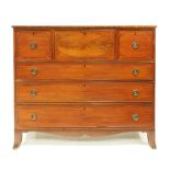 Regancy Mahogany Secretaire Chest of Drawers, early 19th century, 45 x 51 x 23 in — 114.3 x 129.5 x