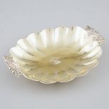 George IV Silver Gilt Lobed Oval Two-Handled Dessert Dish, Joseph Angell I, London, 1822, length 9.4