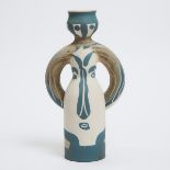 'Lampe Femme', Pablo Picasso (1881-1973), Ceramic Vase, 58/100, c.1955, height 13.8 in — 35 cm