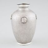 Italian Silver Small Vase, Mario Buccellati, Milan, 20th century, height 4.4 in — 11.2 cm