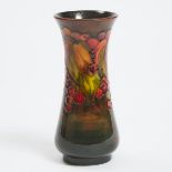 Moorcroft Flambé Grape and Leaf Vase, 1950s, height 6.7 in — 17 cm