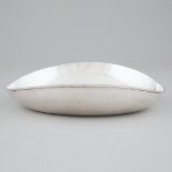 Mexican Silver Elliptical Shaped Dish, 20th century, length 11.4 in — 29 cm