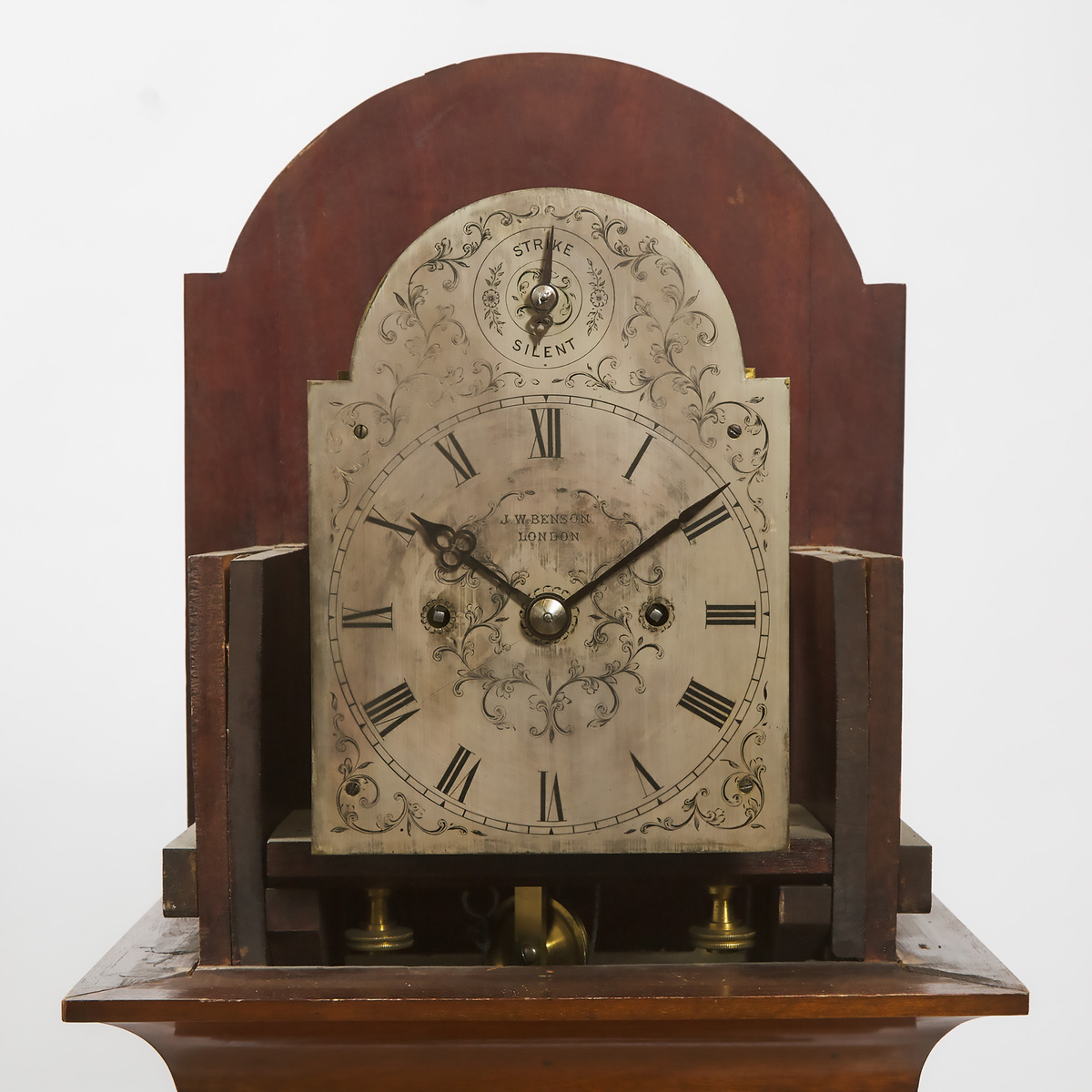 Diminutive English Mahogany Tall Case Regulator Clock, James William Benson (1826-1878), London, 19t - Image 4 of 4