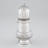 Dutch Silver Large Caster, late 19th century, height 8.6 in — 21.8 cm