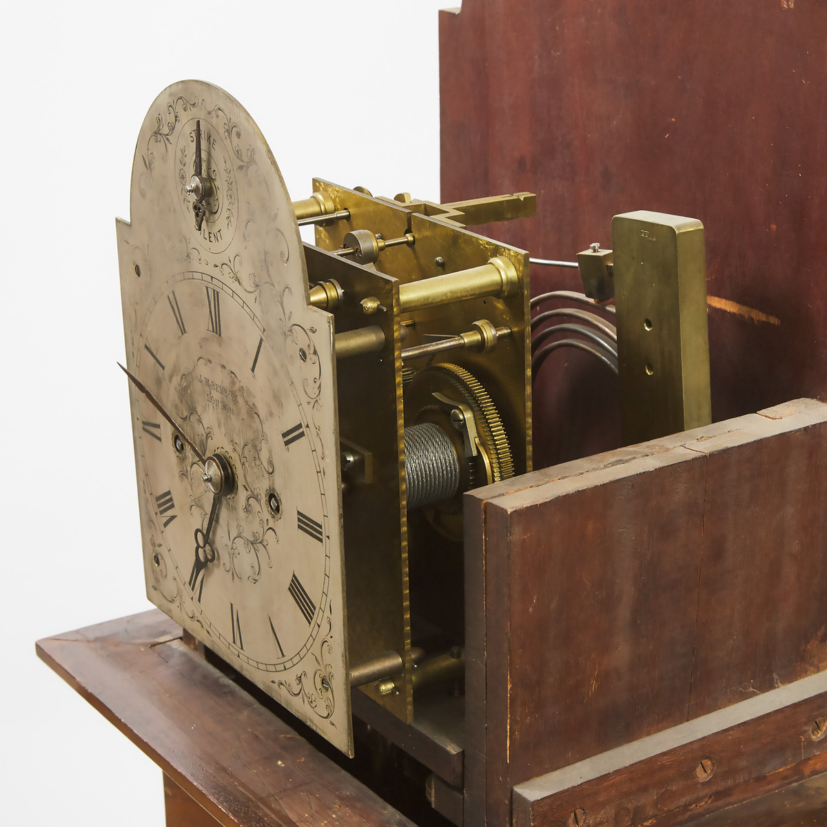 Diminutive English Mahogany Tall Case Regulator Clock, James William Benson (1826-1878), London, 19t - Image 3 of 4