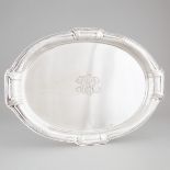 American Silver Oval Platter, J.E. Caldwell & Co., Philadelphia, Pa., early 20th century, length 25.