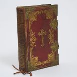 Victorian Gilt Brass Bound Roman Missal, 1863, 15.75 x 11 in — 40 x 27.9 cm