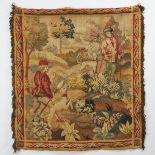 Aubusson Hunting Tapestry, 19th century, 46 x 41.5 in — 116.8 x 105.4 cm