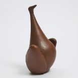 Brooklin Pottery Bird, Theo Harlander, 1960s, height 13.3 in — 33.8 cm